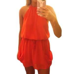 Bright Summer Halter Dress